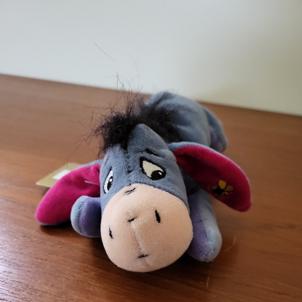 Disney Mini Bean Bag New Eeyore 9" Plush with tags small marks